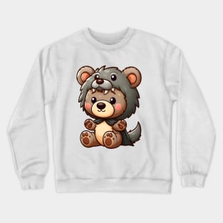 Cute Wolf Bear kawaii Crewneck Sweatshirt